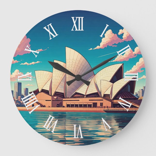 Sydney operahus Australien Stor Klocka (Framsida)