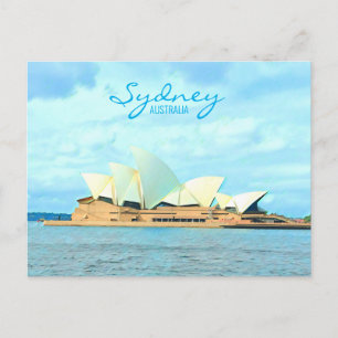 Sydney operahus australiskt resestryck vykort