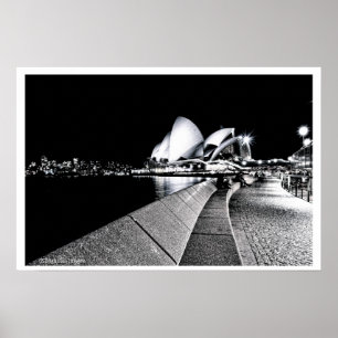 Sydney operahus B&W Poster