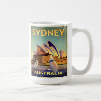 Sydney operahus från hamnen kaffemugg
