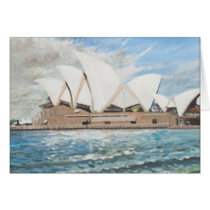 Sydney operahus hälsningskort