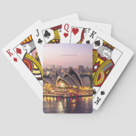 Sydney operahus i aftonen casinokort