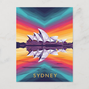 Sydney operahus – Levande vattenreflektion Vykort