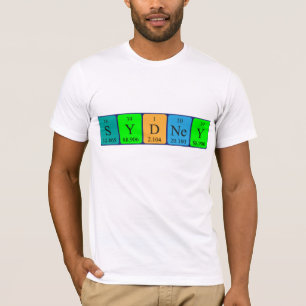 Sydney periodisk skjorta bord namn t-shirt