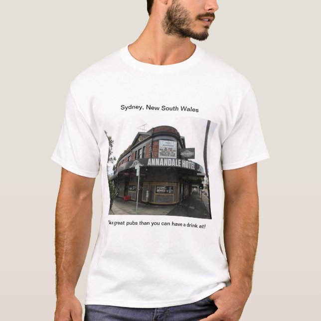 Sydney Pubs: Annandale hotellT-tröja T Shirt (Framsida)