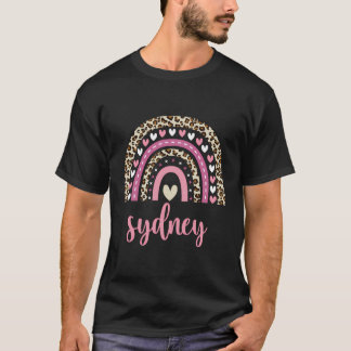 Sydney Rainbow Leopard Personlig Sydney Birthda T Shirt