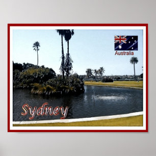 Sydney - Royalet Botanic Gardens - Australien - Po Poster