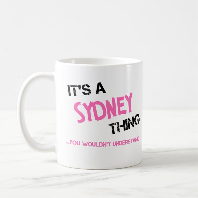 Sydney sak skulle du inte förstå namn kaffemugg (Vänster)