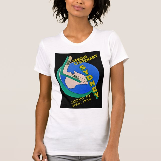 Sydney Sesqui Centenary Tee Shirt (Framsida)