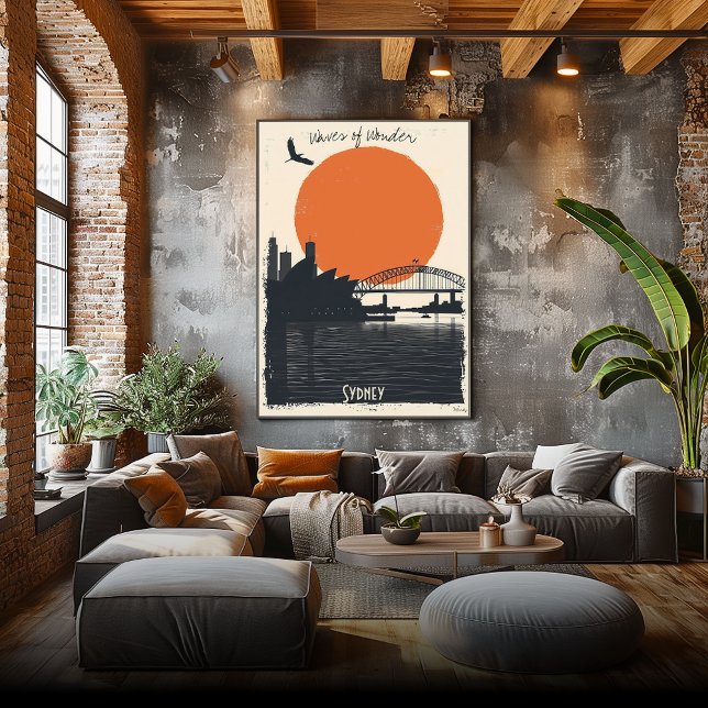 Sydney Silhouettes - Harbor Bridge Reflection Poster (Skapare uppladdad)