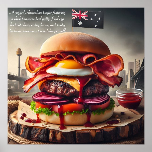 Sydney Sizzle Burger Poster (Framsidan)