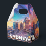 Sydney Skyline Abstrakt Konst Presentaskar<br><div class="desc">Ge din tillställning en modern touch med denna presentask med abstrakt Sydney skyline konst. Perfekt för bröllop,  fester eller företagspresenter.</div>