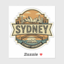 Sydney Skyline Australien Operahuset Resemärke