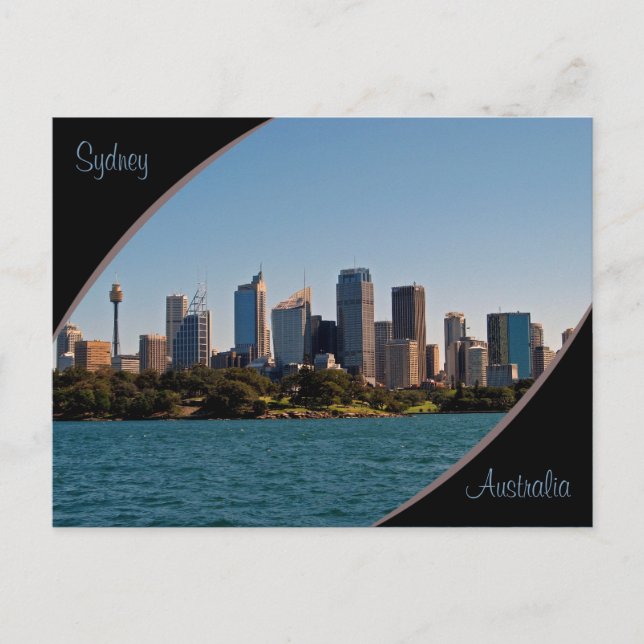 Sydney Skyline Postcard Vykort (Framsida)