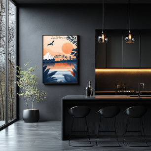 Sydney solnedgång - Operahuset och Harbour Bridge Poster