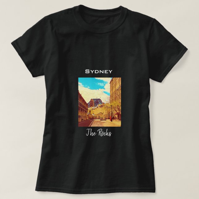 Sydney Sten med hamnbrygga T Shirt (Design framsida)