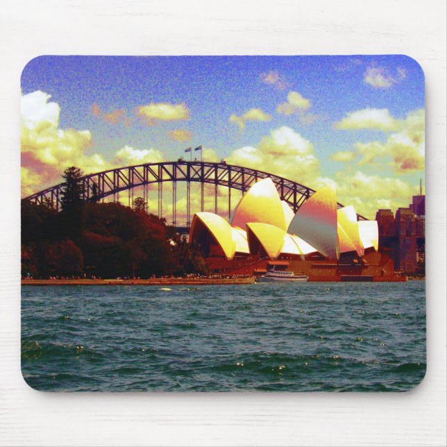 Sydney-stiliserad muskel musmatta (Framsidan)