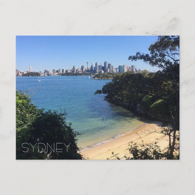 Sydney strand horisont vykort (Framsida)