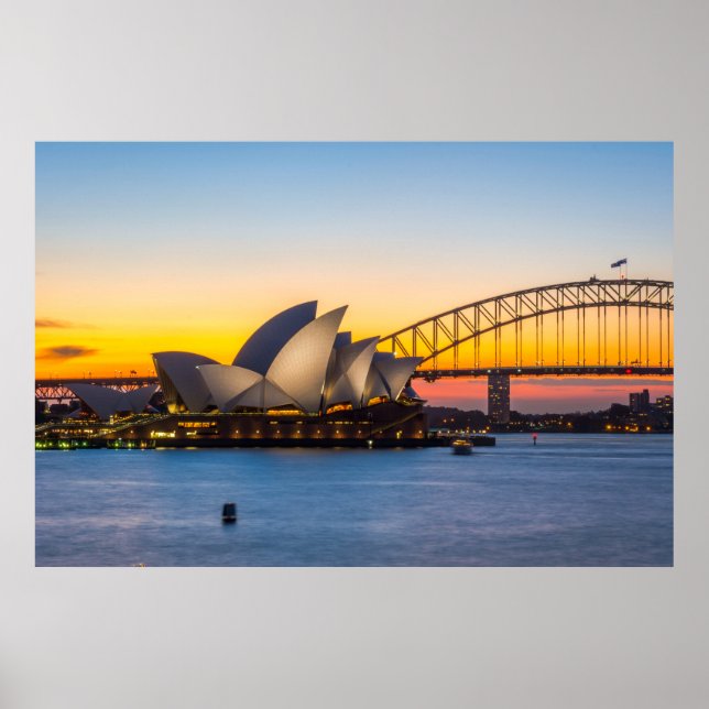 Sydney Sunset Poster (Framsidan)