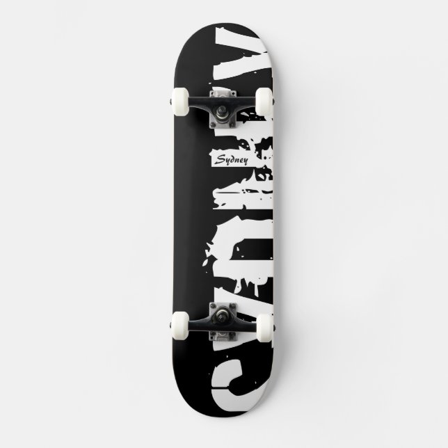 Sydney - Urban Stil - Skateboard Bräda 20 Cm (Framsida)