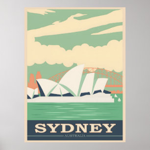 Sydney vintage affisch