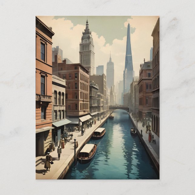 Sydney vintage affisch vykort (Framsida)