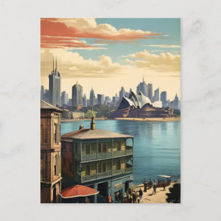 Sydney vintage affisch vykort
