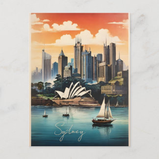 Sydney vintage affisch vykort