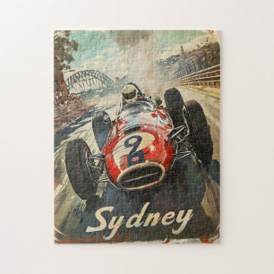 Sydney vintage tävla car pussel