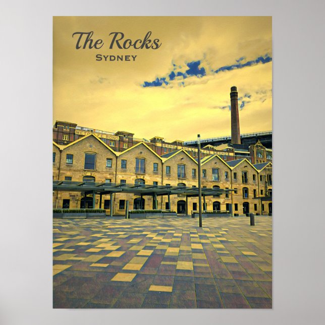 Sydney vintage The Sten scenresa Poster (Framsidan)