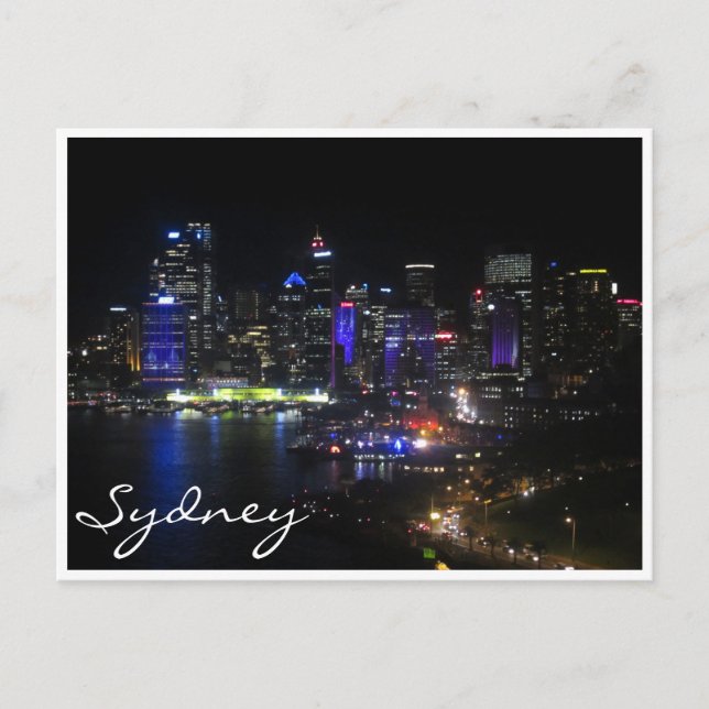 sydney vivid lila vykort (Framsida)