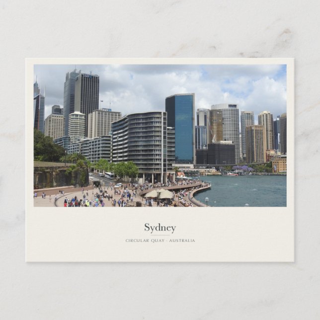 Sydney Waterfront vid Circular Quay Vykort (Framsida)