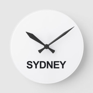 SYDNEY WORLDWIDE TIMEZONE CLOCK SET RUND KLOCKA