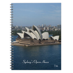 Sydneys opera House Anteckningsbok Med Spiral