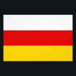 Sydossetiens flagga fototryck<br><div class="desc">Sydossetiens patriotiska flagga.</div>