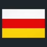 Sydossetiens flagga fototryck<br><div class="desc">Sydossetiens patriotiska flagga.</div>