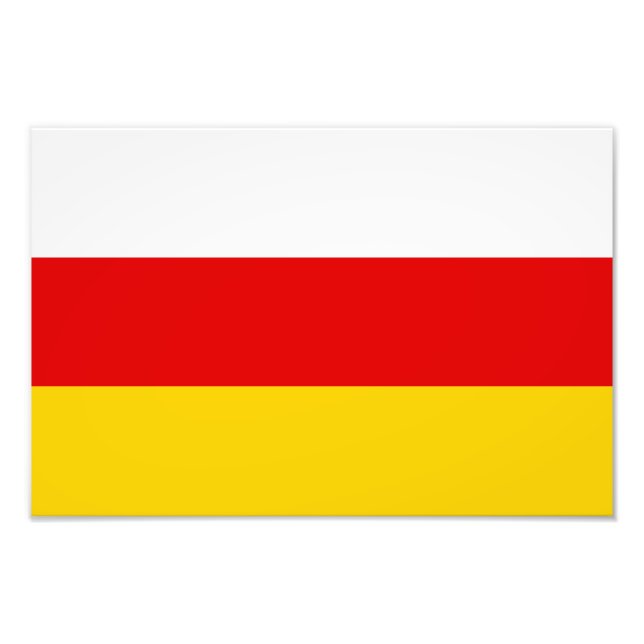 Sydossetiens flagga fototryck (Framsidan)