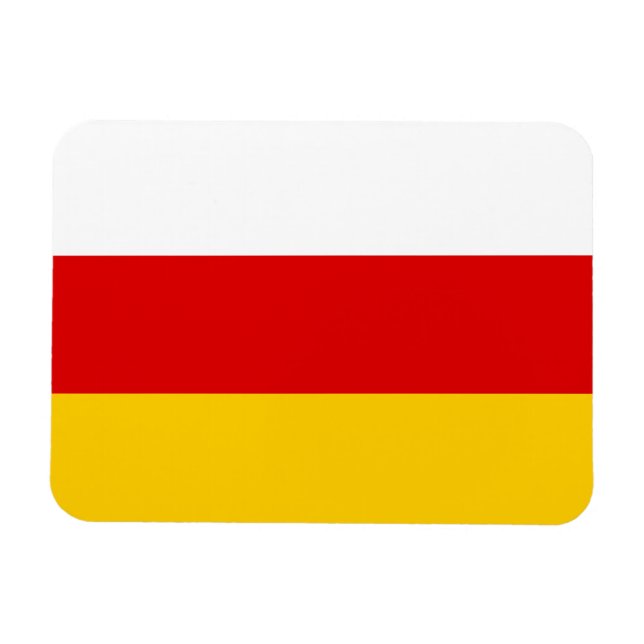 Sydossetiens flagga magnet (Horisontell)