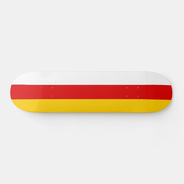 Sydossetiens flagga mini skateboard bräda 18,5 cm (Horz)