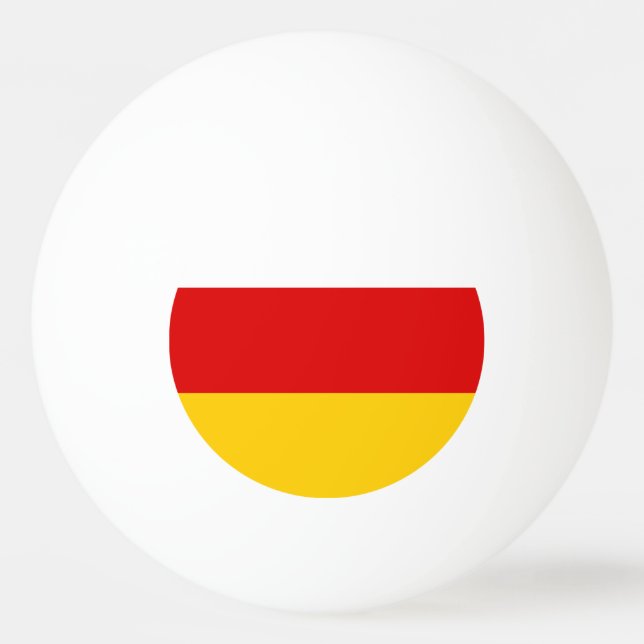 Sydossetiens flagga pingisboll (Framsidan)
