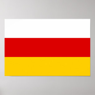 Sydossetiens flagga poster