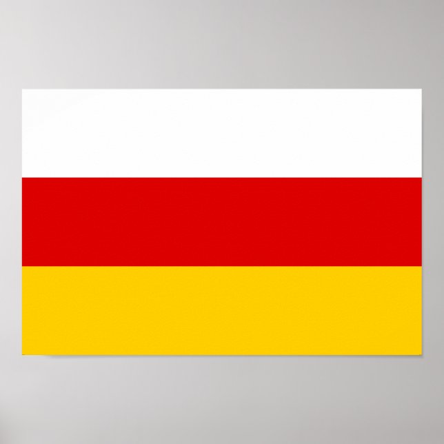 Sydossetiens flagga poster (Framsidan)