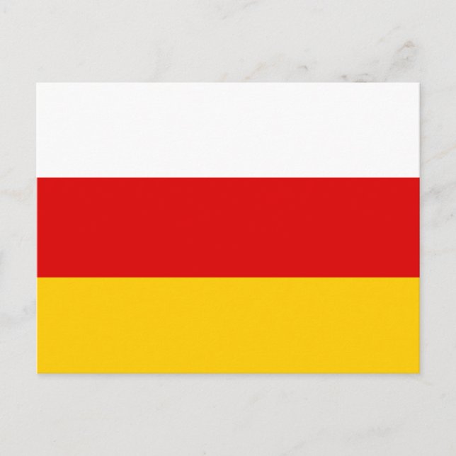 Sydossetiens flagga vykort (Framsida)