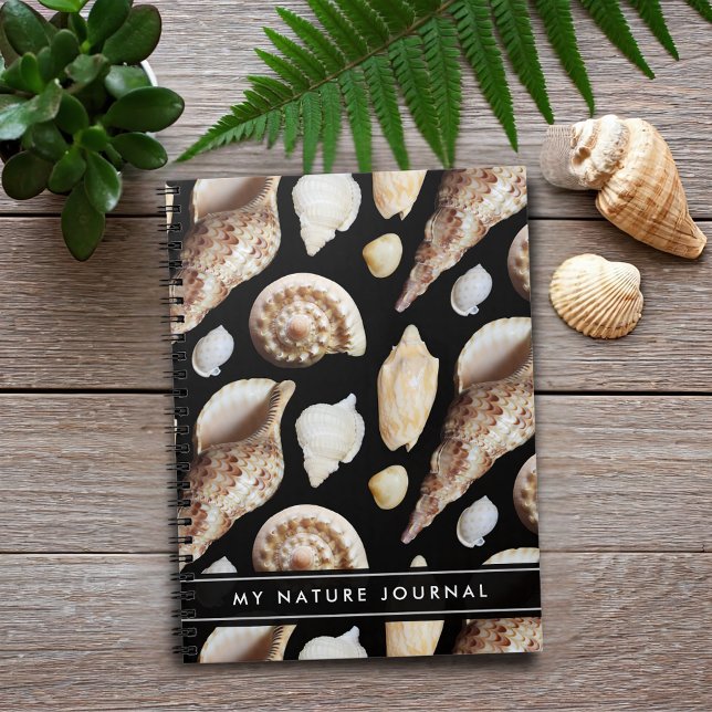 Sydostasiens tropiska Vintage Anteckningsbok (Tropical Vintage Seashells of Southeast Asia Journal Cover Photo)