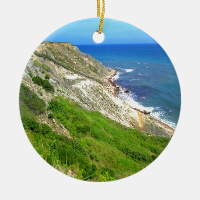 Sydöstlig bluffkvarterö julgransprydnad keramik (Framsidan)