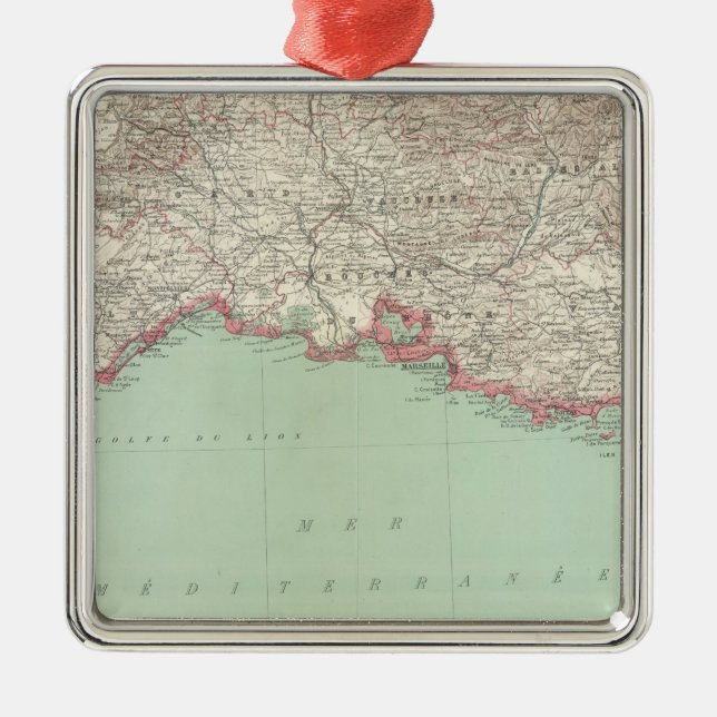 sydöstra Frankrike Julgransprydnad Metall (Framsidan)