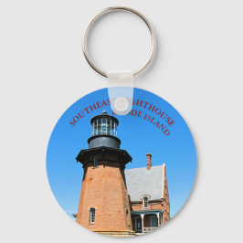 Sydöstra fyr, Block Island RI Keychain Nyckelring