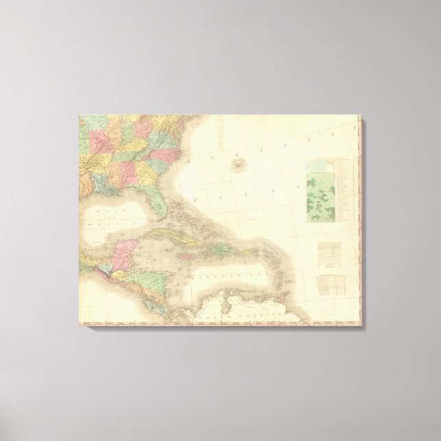 Sydöstra Nordamerika Canvastryck (Framsida)