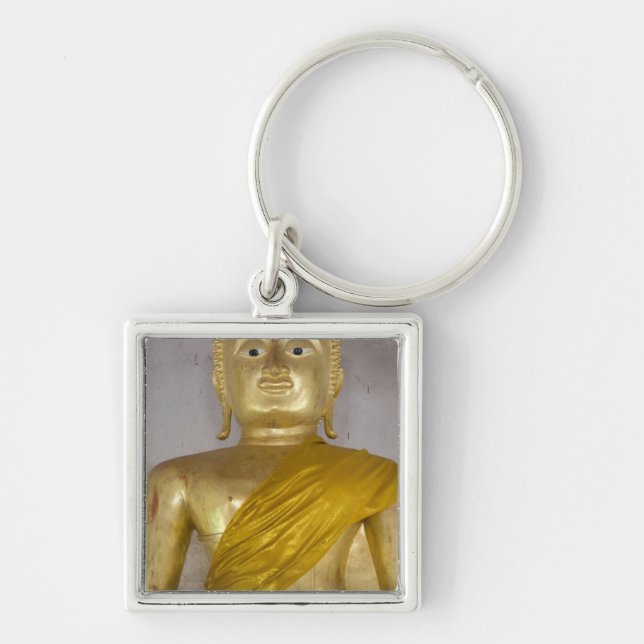 Sydöstra Thailand, ön Ko Samui aka 3 Fyrkantig Silverfärgad Nyckelring (Framsidan)