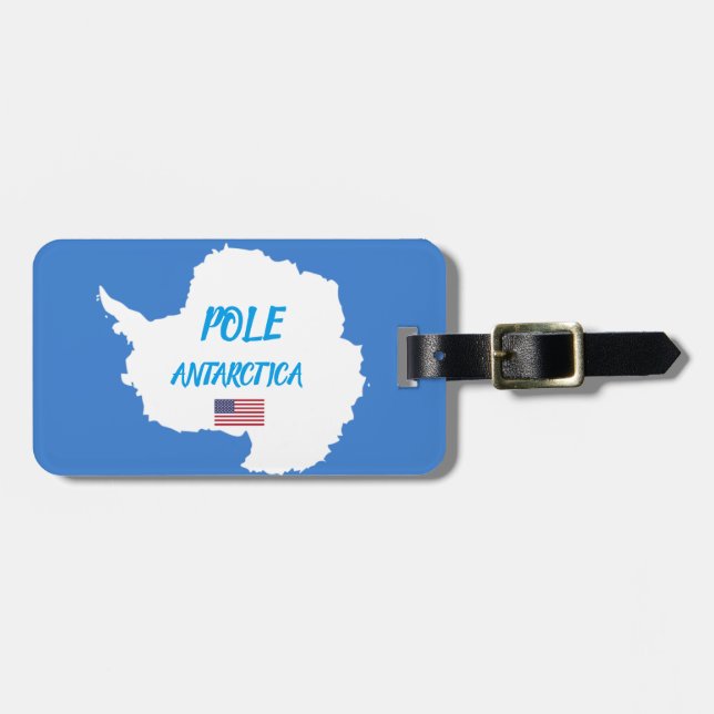 Sydpolen (Pole Luggage Tag) Bagagebricka (Horisontell Framsida)
